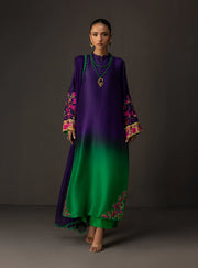 3 Piece - Silk  Digital Printed Shamooz Silk  Suit with Digital Printed Silk Dupatta (Unstitched)