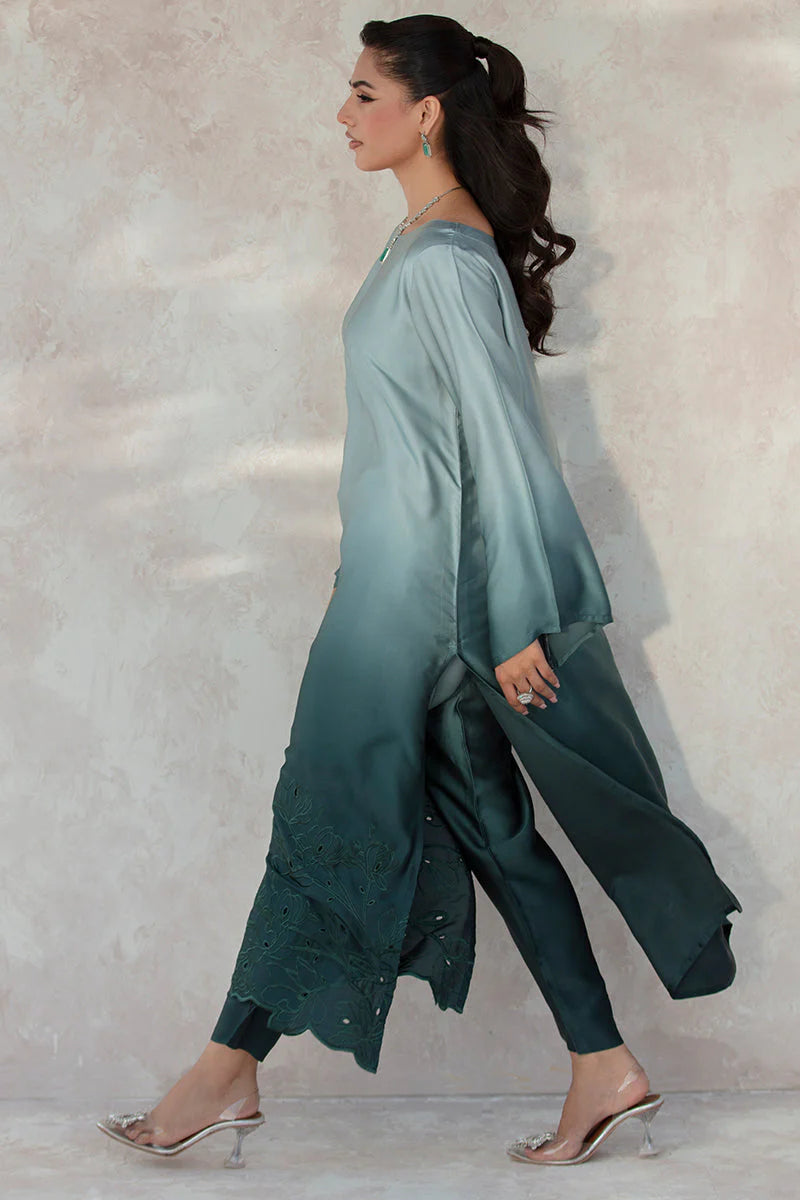 3 Piece - Shamooz Silk Suit with Digital Printed Silk Dupatta (Unstitched)