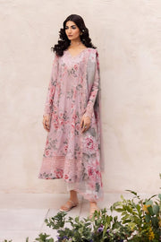 3 Piece - Iznik Printed Lawn Embroidered+ Chikenkari Suit with Printed Chiffon Duppatta (Unstitched)